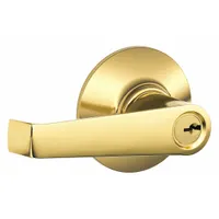 SCHLAGE Door Lockset: Office Lever Locksets, Brass (MPN F51A ELA 505)