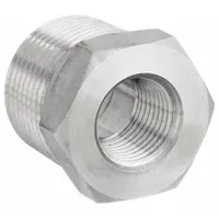 Hydraulic Hose Adapter: 1/4"-18/3/4"-14 Thread Size, 3/4 in x 1/4 in Fitting Size, Male x Female (MPN 3/4 X 1/4 PTR-SS)