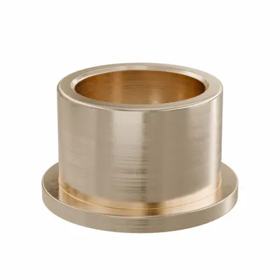 OILITE Flanged Sleeve Bearing: Bronze, SAE 841, 22 mm Bore, 28 mm OD, 20 mm Lg - Lubricated General Purpose Metallic Flanged Sleeve Bearings