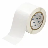 Pre-Cut Label Stock Roll: 1/4 in x 29/32 in, 3 11/32 in x 1/4 in, Polyester, White (Gloss) (MPN THT-2-473-10)