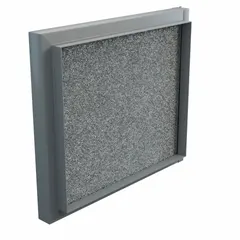 Steel filter rack designed for use with IDB units. Includes mounting hardware and meshed aluminum filter media for particulate filtration in air handling and ventilation systems.