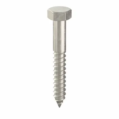 FOREVERBOLT 18-8 Stainless Steel Hex Head Lag Screw - 18-8 Stainless Steel Hex Head Lag Screws