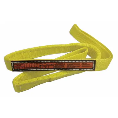 STREN-FLEX Web Sling: Type 3, Nylon, 16 ft Sling Lg, 12 in Eye Lg - Abrasion-Resistant Nylon Flat-Eye Web Slings