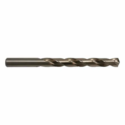 CHICAGO-LATROBE Jobber Length Drill Bit: 5/8", 135° Split Point, Straw/Bronze Cobalt - NAS-Spec Cobalt Jobber-Length Drill Bits for Aerospace