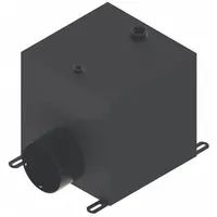 Square steel reservoir for hydraulic power units, with a 10-inch overall length. Provides fluid storage for industrial hydraulic systems in applications such as material handling and machine tools