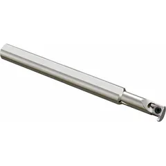 Indexable toolholder for internal grooving, face grooving, and parting operations on lathes and turning centers. Accepts standard indexable inserts. Suitable for precision machining requiring repeatability.