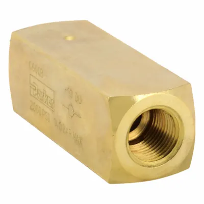 Parker Hydraulic Check Valve: 2,000 psi, 8 gpm, 3/8 in - General Purpose Check Valves