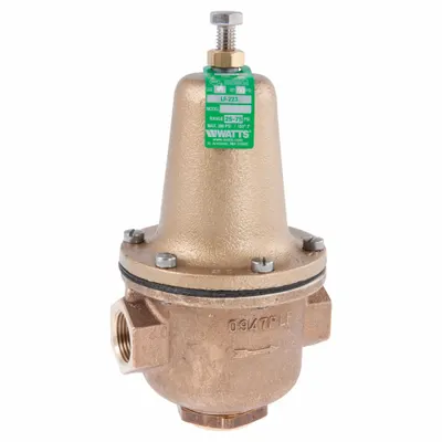 Watts Water Pressure Reducing Valve: FNPT x FNPT, 1 1/4 in Pipe Size - High Capacity Water Pressure Regulators