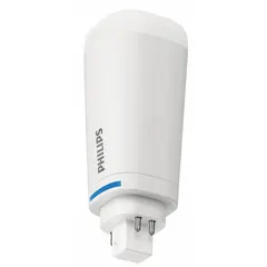 This PHILIPS LED plug-and-play lamp features a 4-pin GX24q base and a tube form factor. It delivers 1300 lumens at 4000K color temperature and is dimmable. Suitable for use in compatible commercial and industrial lighting fixtures that accept UL Type A plug-in lamps.
