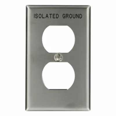 LEVITON Wall Plate: Duplex Outlet, 1 Gang - General Purpose Wall Plates