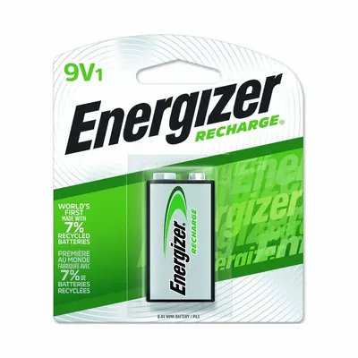ENERGIZER NH22NBP 9V Rechargeable Battery, Nickel-Metal Hydride, 8.4V DC