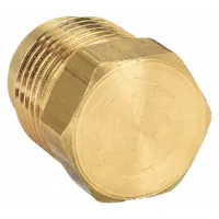 Flared Fitting Plug: 5/8 in OD Fitting Size, Flared, Brass, 10 PK (MPN 639F-10)