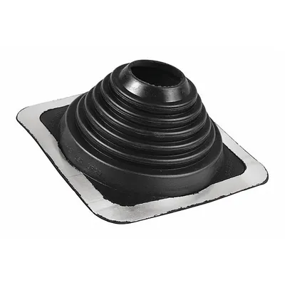 OATEY 9 1/4"dia Plastic Roof Vent Pipe Boot: For Pitched Roof, Round Base, For 1 Pipes - Round-Base Boots
