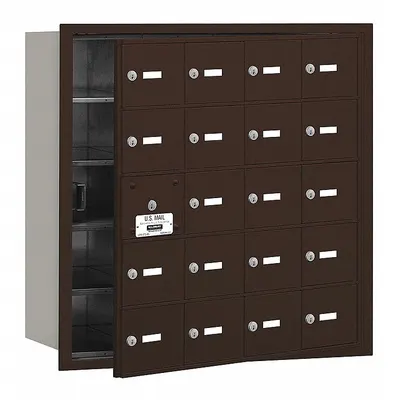 SALSBURY INDUSTRIES Mailbox: 4B+, 20 Doors, Horizontal, 29 3/4 in H x 29 1/4 in W x 16 1/2 in D - Multi-Unit Mailboxes