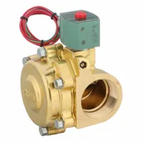 REDHAT Solenoid Valve: 2-Way, Normally Closed, 2 in Pipe Size, 24V DC, Watertight, High Flow (MPN 8210G100)