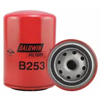 BALDWIN FILTERS Oil Filter: B253, 3/4"-16 Thread Size, 5 1/2 in Overall Ht, 3 11/16 in Outside Dia