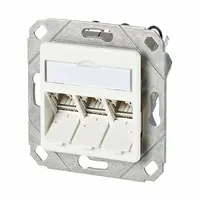 METZ CONNECT Wall Outlet: UPK, GD-Zn (Zinc Die-Cast), IDC Connection x RJ45, 180° Mounting Angle (MPN 130B11D31102-E)