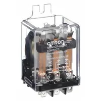 OMRON Flange Mount Relay: Surface (Side Flange) Mounted, 30 A Current Rating, 240V AC, 3PDT (MPN MJN3CF-AC240)