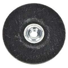 Type 27 depressed center grinding wheel with 24-grit zirconia alumina abrasive. Dimensions: 5" diameter, 1/4" thickness, 5/8"-11 arbor. Designed for high-performance grinding of carbon and stainless steel. Suitable for heavy-duty material removal and blending applications.
