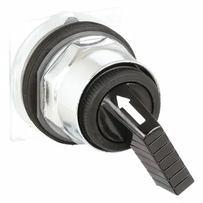 SCHNEIDER Long-Handled Selector Switch: 30 mm Panel Mount Size, 2 Positions - Selector-Switch Operators