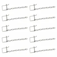 Safety Pins: Inch, 2.25 in Wire Dia, 1/4 in Shank Lg, 1/4 in Pin Dia, Safety, Steel, 10 PK (MPN P11C10)