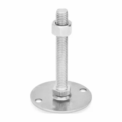 JW WINCO Male-End Leveling Mount: Swiveling Stud, 1/2"-13 Thread Size, 1.97 in - Swivel Male Leveling Mounts