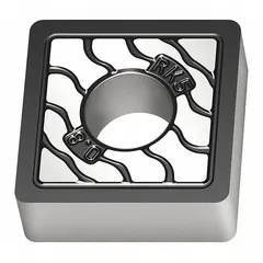 Square indexable turning insert for general turning operations on steel, stainless steel, and cast iron. Suitable for medium machining applications in industrial manufacturing. Designations: SNMA433-RK5 and SNMA120412-RK5 (MPN 6391270).