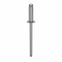 Blind Rivet,1 47/88" L,0.124" dia,PK500: Inch, 1 17/32 in Overall Lg, 7/16 in Body Lg, Dome, 500 PK (MPN SSD45SSBS201)