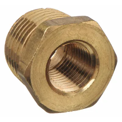 OEM Metal Pipe Straight, 3/8 in x 1/8 in, 1,000 psi, 3/4 in Lg - Threaded High-Pressure Pipe Fittings for Potable Water