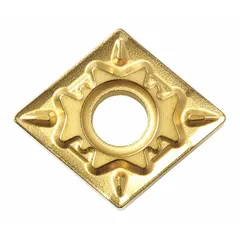 This diamond indexable turning insert is designed for precision machining of non-ferrous materials, composites, and abrasive alloys. It is suitable for turning, facing, and boring operations, providing high wear resistance and surface finish.