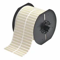Pre-Cut Label Stock Roll: 1/4 in x 1 1/2 in, 1/4 in, Polyimide, Permanent Adhesive, Yellow (Matte) (MPN B33-4-724)
