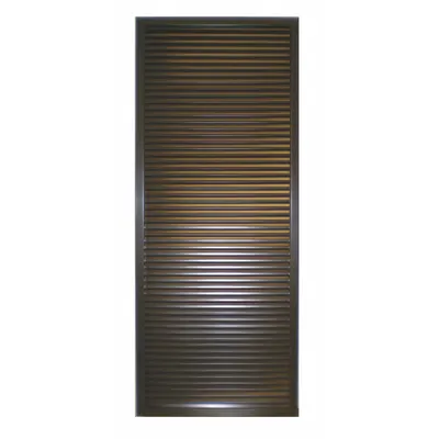 CECO LV-FL-G 24 x 12 Door Louver Kit, Steel, Galvanized, 12 in H x 24 in W - Door Louver Kits