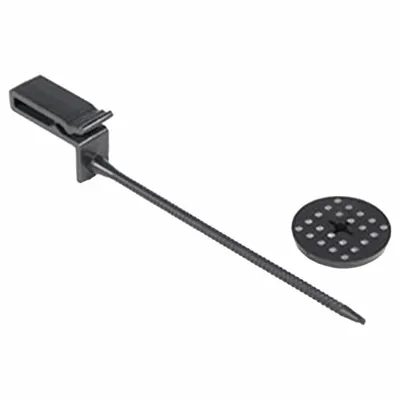BIRD BARRIER Solar Panel Clips: Black, Plastic - Solar Panel Exclusion Accessories