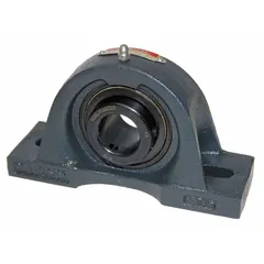 This medium duty pillow block ball bearing features a cast iron housing with set screw locking for secure shaft mounting. Designed for inch-system shafts, it has a 3 in shaft height and accommodates a 3/4 in mounting bolt. Suitable for supporting rotating shafts in industrial machinery and conveyors, it operates at temperatures up to 220°F.