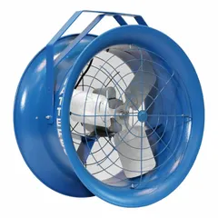 This non-oscillating fan head features a 14-inch blade diameter driven by a single-speed, three-phase 1/4 hp motor rated for 230/460V AC. It delivers concentrated airflow for spot cooling, ventilation, and air circulation in industrial settings such as factories, warehouses, and workshops.