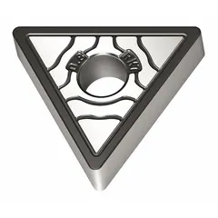 Triangle (T) indexable turning insert for general turning, facing, and profiling operations. Available in TNMA332-RK7 WKK10S and TNMA160408-RK7 WKK10S variants. The RK7 chipbreaker geometry and WKK10S carbide grade are suited for medium machining of steel, stainless steel, and cast iron.