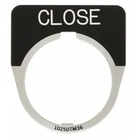 Legend Plate: 30 mm Panel Mounting Size, Half-Round, 1 5/8 in Overall Wd, For Series 10250T (MPN 10250TM11)
