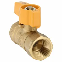 APPROVED VENDOR 110-223C Brass Ball Valve, 1/2 in, FIP x FIP, Standard Port, Lever Handle