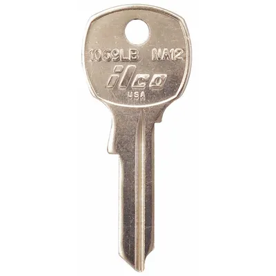 KABA ILCO Key Blank: Compatible with National Locks, Key ID # NA12, 5 Pins - Vehicle Key Blanks