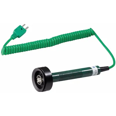 WOHLER 4651 Type K Thermocouple, ±1°C Accuracy, 5.1 in Probe, Straight Handle - Thermocouples for Gas Applications
