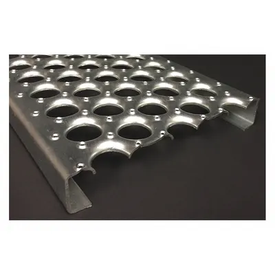 OEM Approved Vendor Ladder Tread Channel, Open Grip, Steel, 61G131015-12 - Stair Treads & Channels