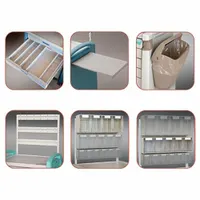 This side-mount accessory adds a writing surface to medical carts, providing a stable area for documentation. It is designed for use in healthcare settings where convenient note-taking or record-keeping is needed during patient care