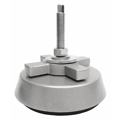 WMI Male-End Leveling Mount: Fixed Stud, M20 Thread Size, 8.66 in, 8,900 lb Capacity - Vibration-Damping Male Leveling Mounts