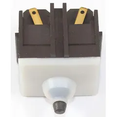 Replacement switch component for Bosch grinders. Restores power control functionality as a direct replacement for original equipment. Commonly used in maintenance and repair of grinding tools in industrial settings.