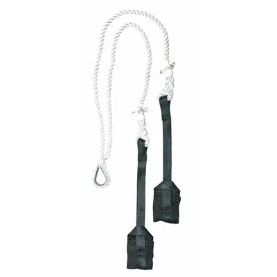 MSA Wrist Rescue Assembly, 5 in Lg, 400 lb Capacity, Nylon, White - Retrieval Lanyards for Fall Harnesses