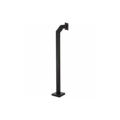 PEDESTAL PRO Gooseneck Pedestal, 88 in Overall Height, Black, 12 in x 12 in Base - Pedestals for Gate Operators