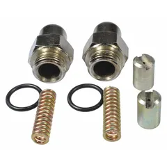 This double plunger kit is a repair component for Westward equipment. It replaces worn plunger parts to restore function in industrial machinery. Typical applications include maintenance of pumps and related equipment in plant operations.