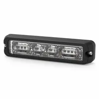 ECCO Warning Light: Perimeter Flashing Warning Light, Amber/White, 13/16 in Overall Wd, LED (MPN ED3712AC)