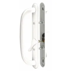 This recessed handle for sliding doors provides a flush-mount locking solution. It is suitable for use on sliding doors in various settings such as machine enclosures, equipment cabinets, and facility partitions where a low-profile latch is required. Dimensions: 10 in height, 1 5/8 in width.