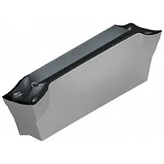 Indexable insert for parting and grooving operations on turning centers and lathes. Grade WSM43S with CF6 geometry is suited for machining steel and stainless steel. Used for cutting off workpieces and creating grooves in metal components.